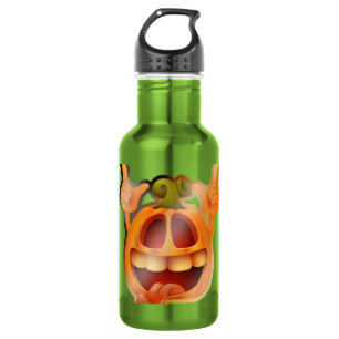 Herfst- en Halloween-sticker Waterfles