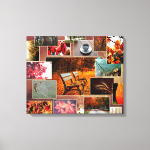  herfst en Herfst Collage Canvas Print