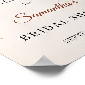 Herfst en herfst Flowers Marigold Boho welkomsttek Poster (Hoek)