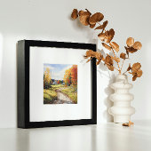 Herfst en herfst in Vermont Boerderij Waterverf Ar Poster