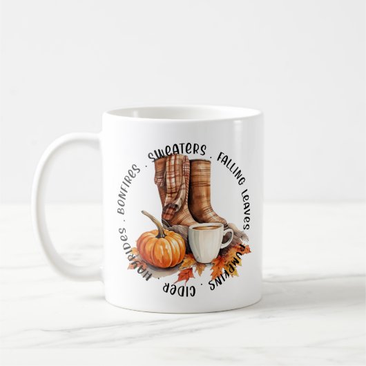 Herfst- en herfstvibes koffiemok (Links)