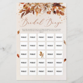 Herfst en najaar Oranje bloemen Boho Bridal Bingo