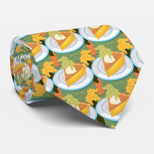 Herfst en Pompoentaart Stropdas (Opgerold)