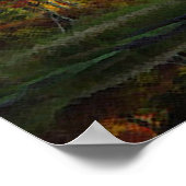 Herfst en rivier poster (Hoek)