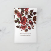 Herfst- en valbloemen bedanken bedankkaart (Binnen)