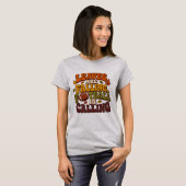 Herfst en voetbal vrouwen T-shirt ontwerp (Voorkant volledig)