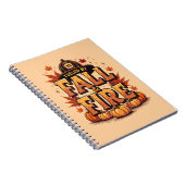 Herfst en vuur – Cosy Autumn Firefighter Notitieboek (Rechterzijde)