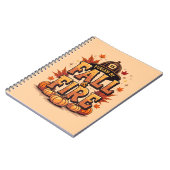 Herfst en vuur – Cosy Autumn Firefighter Notitieboek (Linkerzijde)
