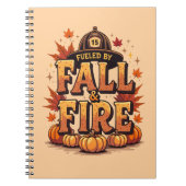 Herfst en vuur – Cosy Autumn Firefighter Notitieboek (Voorkant)