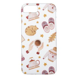 Herfst en Winter Cat iPhone Case