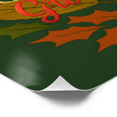 Herfst en Winter Feestdagen Seizoen Groeten Perfect Poster (Hoek)