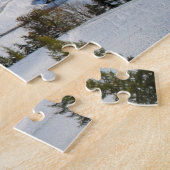 Herfst en winter in de bergen van Dolomites Legpuzzel (Zijkant)