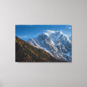 Herfst en winter in sneeuwberggebieden canvas afdruk (Voorkant)