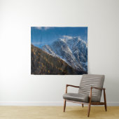 Herfst en winter in sneeuwberggebieden wandkleed (In Situ (horizontaal))