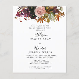 Herfst Engagement Party Invitation Flyer
