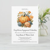 Herfst Engagement Party Kaart (Staand voorkant)