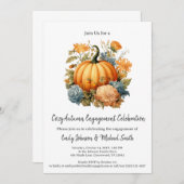 Herfst Engagement Party Kaart (Voorkant / Achterkant)