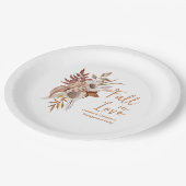 Herfst Engagement Party Papieren Bordje (Gekanteld)