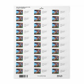 Herfst engel bos fantasie kunst etiket (Full Sheet)