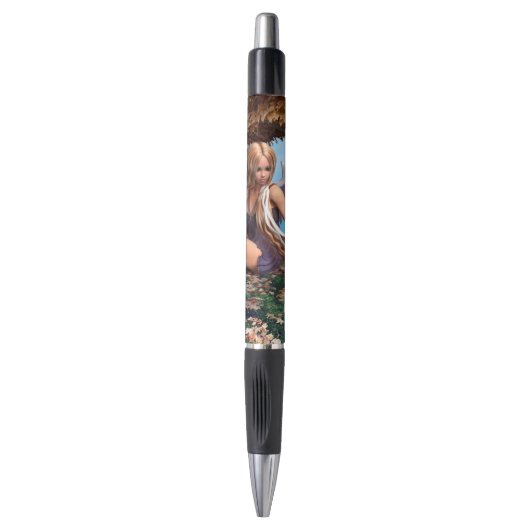 Herfst engel bos fantasie kunst pen (Voorkant Verticaal)