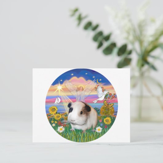 Herfst Engel - Cavia Pig 1 Briefkaart (Staand voorkant)