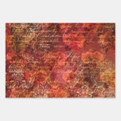Herfst Ephemera Patroon Inpakpapier Vel (Voorkant)