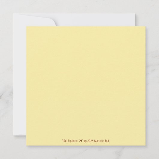 Herfst Equinox '24 Flat Note Kaart (Achterkant)