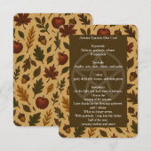 Herfst Equinox Altaar Kaart (Voorkant / Achterkant)