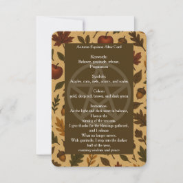 Herfst Equinox Altaar Kaart