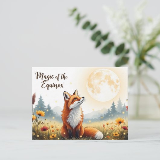 Herfst Equinox Briefkaart (Staand voorkant)