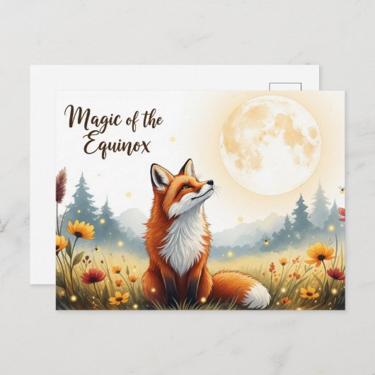 Herfst Equinox Briefkaart (Voorkant / Achterkant)