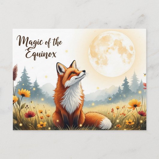 Herfst Equinox Briefkaart (Voorkant)