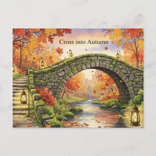 Herfst Equinox Briefkaart (Voorkant)