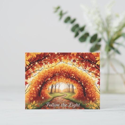 Herfst Equinox Briefkaart (Staand voorkant)