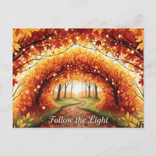 Herfst Equinox Briefkaart (Voorkant)