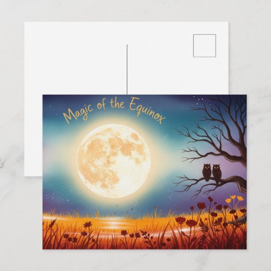 Herfst Equinox Briefkaart (Voorkant / Achterkant)