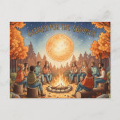 Herfst Equinox Briefkaart (Voorkant)