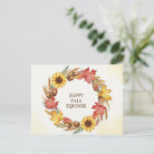 Herfst Equinox Briefkaart (Staand voorkant)
