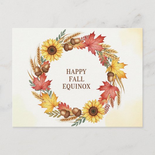 Herfst Equinox Briefkaart (Voorkant)