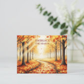 Herfst Equinox Briefkaart (Staand voorkant)