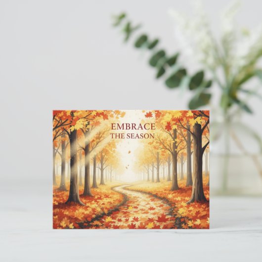 Herfst Equinox Briefkaart (Staand voorkant)