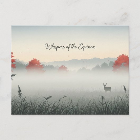 Herfst Equinox Briefkaart (Voorkant)