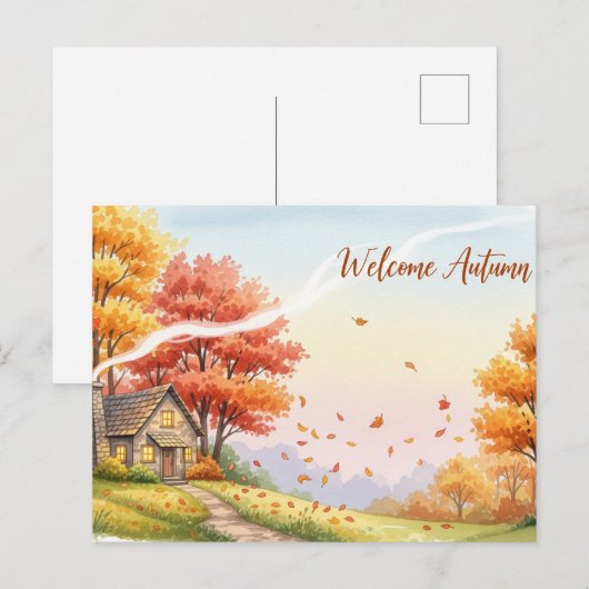 Herfst Equinox Briefkaart (Voorkant / Achterkant)