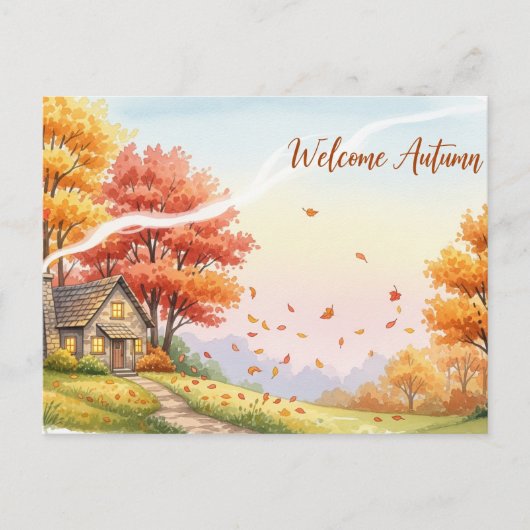 Herfst Equinox Briefkaart (Voorkant)