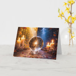Herfst Equinox Mabon met Dag en Nacht Balans Kaart