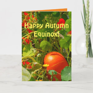 Herfst Equinox, najaar aankomst, Herfst Scene Kaart