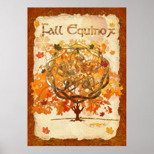 Herfst Equinox Pagan Wiccan Poster