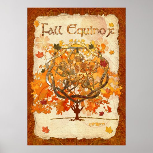 Herfst Equinox Pagan Wiccan Poster (Voorkant)