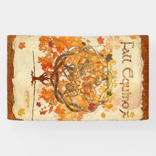 Herfst Equinox Pagan Wiccan Spandoek (Horizontaal)