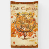 Herfst Equinox Pagan Wiccan Spandoek (Verticaal)
